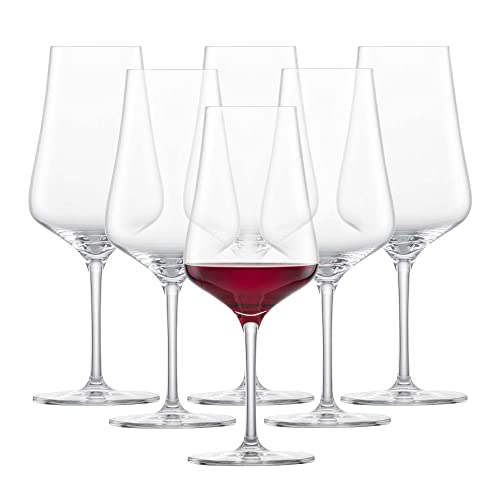 SCHOTT ZWIESEL Beaujolais Rotweinglas Fine (6er-Set), schlanke Beaujolais Gläser für Rotwein, spülmaschinenfeste Tritan-Kristallgläser, Made in Germany (Art.-Nr. 113759) von Schott Zwiesel