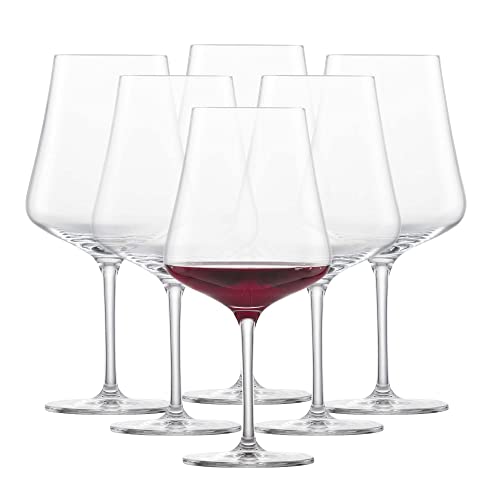 SCHOTT ZWIESEL Burgunder Rotweinglas Fine (6er-Set), stilvolle Burgundergläser für Rotwein, spülmaschinenfeste Tritan-Kristallgläser, Made in Germany (Art.-Nr. 113769) von Schott Zwiesel