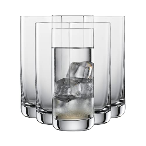 Schott Zwiesel Longdrinkglas Simple (6er-Set), geradlinige Trinkgläser für Longdrinks, spülmaschinenfeste Tritan-Kristallgläser, Made in Germany (Art.-Nr. 123665) von Schott Zwiesel