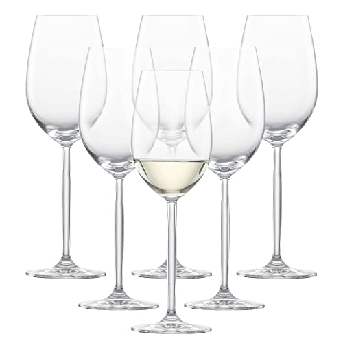 SCHOTT ZWIESEL Weißweinglas Diva (6er-Set), elegante Weingläser für Weißwein, spülmaschinenfeste Tritan-Kristallgläser, Made in Germany (Art.-Nr. 104097) von Schott Zwiesel