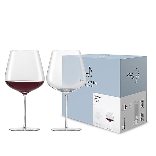 ZWIESEL GLAS Burgunder Rotweinglas Vervino (2-er Set), edle Burgundergläser für Rotwein, spülmaschinenfeste Tritan®-Kristallgläser, Made in Germany (Art.-Nr. 122202) von Zwiesel Glas
