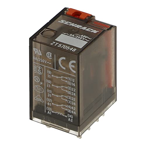 ZT570548 | SCHRACK RELAY 48VAC, 4 POLE, 14 PIN, 5A von Schrack