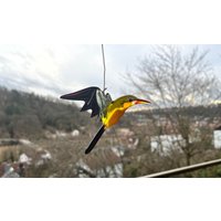 Kolibri Aus Glas | Glaskunst Vom Glasbläser Glasvogel Glastiere von Schradeglass