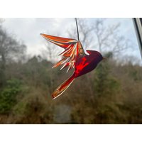 Rotkardinal Aus Glas | Glaskunst Vom Glasbläser Glasvogel Glastiere von Schradeglass