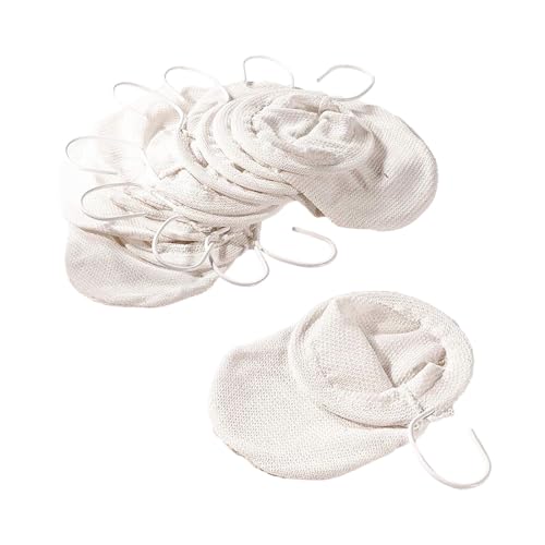 10 Stück Kannen-Baumwollteenetze, Teefilter aus Baumwolle, 100% chlorfrei gebleicht von Schrader