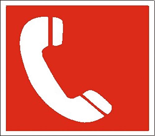 Aufkleber: Notruftelefon - Aufkleber 200 x 200 mm nachleuchtend Aufkleber: Notruftelefon - Aufkleber 200 x 200 mm nachleuchtend von Schrall