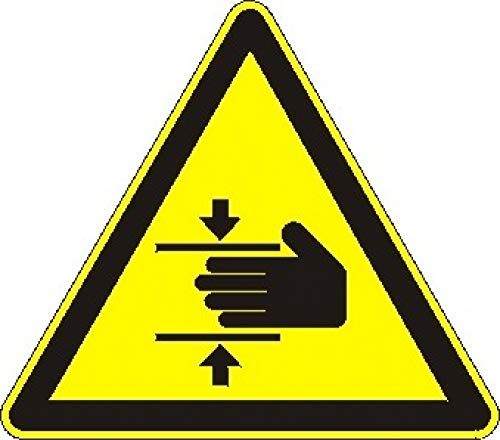 Aufkleber: Quetschgefahr - Aufkleber 200 mm Aufkleber: Quetschgefahr - Aufkleber 200 mm von Schrall