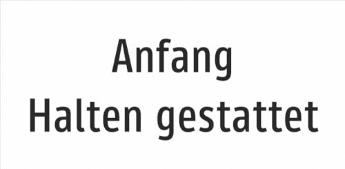 Schild: Anfang - Halten gestattet - Aluminium | 470x230/2 | reflektierend Schild: Anfang - Halten gestattet - Aluminium | 470x230/2 | reflektierend von Schrall