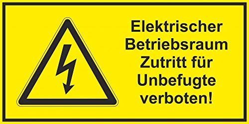 Schild: Elektrischer Betriebsraum - 300x150mm einseitiger Druck | Aluverbund Schild: Elektrischer Betriebsraum - 300x150mm einseitiger Druck | Aluverbund von Schrall