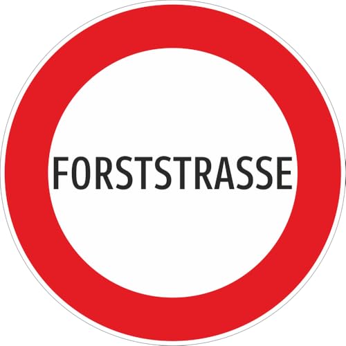 Schild: Forststraße - Aluminium | DM 670 mm | reflektierend von Schrall