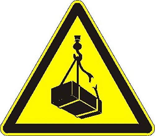 Schild: Warnung vor schwebender Last - Aluverbundtafel 150 mm Schild: Warnung vor schwebender Last - Aluverbundtafel 150 mm von Schrall