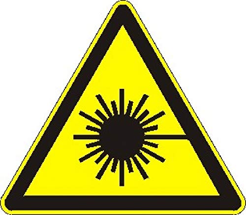 Warnung vor Laserstrahl - Aluverbundtafel 150 mm nachleuchtend von Schrall