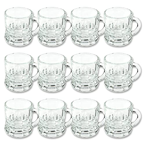 Schramm® 12 Stück Schnapsgläser Schnaps Shot Gläser Bar Stamper Kurze 3cl Stamperle 12er Pack von Schramm