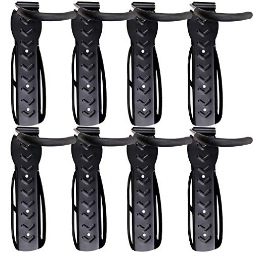 Schramm® 8 Stück Fahrradhalter Wandhalterung schwarz Fahrradhalterung für 8 Fahrräder Wandhalterungen Wand Halterungen Halterung Fahrradständer von Schramm