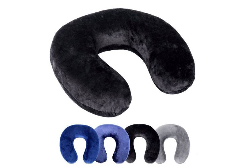 Schramm Nackenhörnchen Rocco Schramm e.K. Nackenkissen 4 Farben wählbar Reisekissen Nackenhörnchen orthopädisches Nackenstützkissen Memory-Schaum Travel Neck Pillow von Schramm