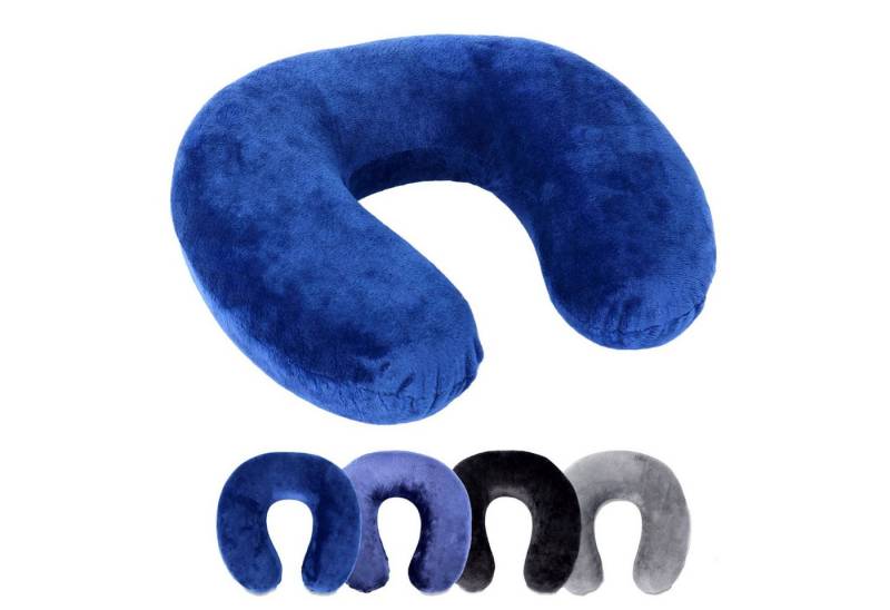 Schramm Nackenhörnchen Rocco Schramm e.K. Nackenkissen 4 Farben wählbar Reisekissen Nackenhörnchen orthopädisches Nackenstützkissen Memory-Schaum Travel Neck Pillow von Schramm