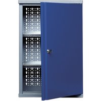 Hängeschrank mit 2 Einlegeböden + 1 Lochrückwand, HxBxT 600 x 400 x 190 mm, blau von Jungheinrich PROFISHOP