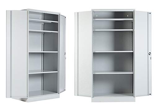 Schrank & Stuhl 2 Werkstattschränke XXL Schwerlastschränke 195 x 92 x 60 cm (HxBxT) GRAU - KOMPLETT MONTIERT Schrank & Stuhl 2 Werkstattschränke XXL Schwerlastschränke 195 x 92 x 60 cm (HxBxT) GRAU - KOMPLETT MONTIERT von Schrank & Stuhl