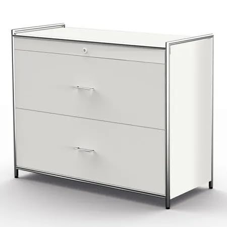 Chromeline Hängeregistraturschrank | 2 Schubladen, 2-bahnig für 200 Hängemappen – stilvoller & robuster Hängeregisterschrank für Büro & Archiv (Anthrazit) von Schrank & Stuhl