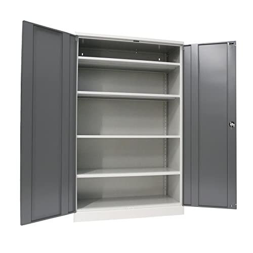 Schrank & Stuhl Werkzeugschrank Obelixxx – Werkstattschrank mit 4 höhenverstellbaren Fachböden, Stahlschrank für Werkzeuge, 195 x 120 x 50 cm (H x B x T), Grau/Anthrazit Schrank & Stuhl Werkzeugschrank Obelixxx – Werkstattschrank mit 4 höhenverstellbaren Fachböden, Stahlschrank für Werkzeuge, 195 x 120 x 50 cm (H x B x T), Grau/Anthrazit von Schrank & Stuhl