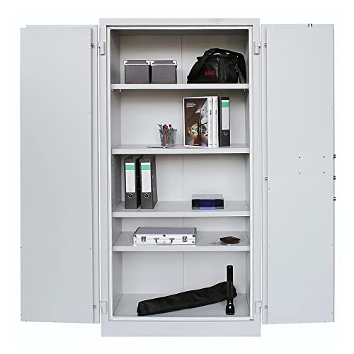 Schrank & Stuhl Sicherheitsschrank | Feuerschutzschrank | Dokumentenschrank 195x95x55, Grau von Schrank & Stuhl