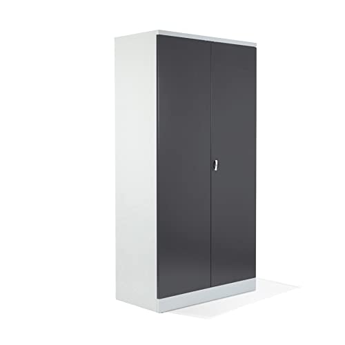 Schrank & Stuhl XXL Werkzeugschrank – Werkstattschrank mit 4 höhenverstellbaren Fachböden, Stahlschrank für Werkzeuge, 195 x 92 x 60 cm (H x B x T), Grau/Anthrazit Schrank & Stuhl XXL Werkzeugschrank – Werkstattschrank mit 4 höhenverstellbaren Fachböden, Stahlschrank für Werkzeuge, 195 x 92 x 60 cm (H x B x T), Grau/Anthrazit von Schrank & Stuhl