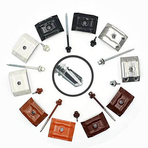 100 Stück Kalotten 33/48 + 4,8 x 20 mm VZ Blank Trapezblechschrauben Selbstbohrend Verzinkter Stahl von Schrauben-Niro.de