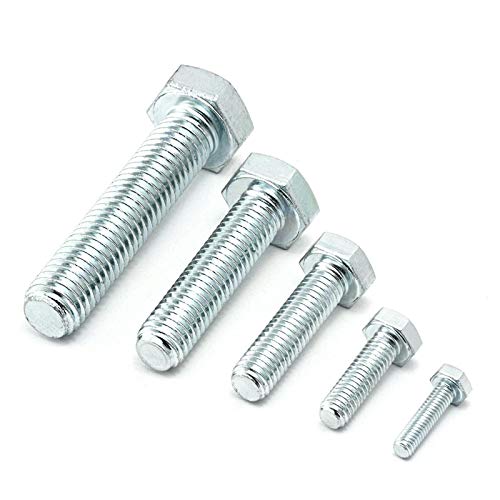 100 Stück Sechskantschrauben DIN 933 M12 x 50 mm verzinkt 8.8 Maschinen Gewinde Schraube ISO 4017 von Schrauben-Niro.de