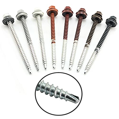 200 Stück Trapezblech Schrauben Bohrschrauben Selbstbohrend 4,8x80 / RAL 7016 RAL 7016 Dach verzinkt 200 Stück Trapezblech Schrauben Bohrschrauben Selbstbohrend 4,8x80 / RAL 7016 RAL 7016 Dach verzinkt von Schrauben-Niro.de