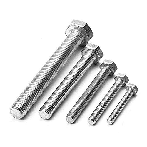 25 Stück M10 x 180 mm Sechskantschrauben Niro Edelstahl A2 VA V2A DIN 933 Maschinenschrauben Gewindeschrauben von Schrauben-Niro.de