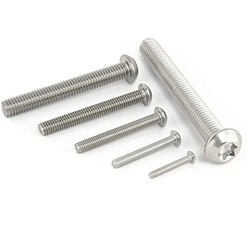 Linsenkopfschrauben Torx / M2,5 x 6 mm [50 Stück] DIN ISO 7380-1 / Rostfreier Edelstahl A2 V2A VA/TX Innensechsrund/Flachkopf/Flachkopfschraube von Schrauben-Niro.de
