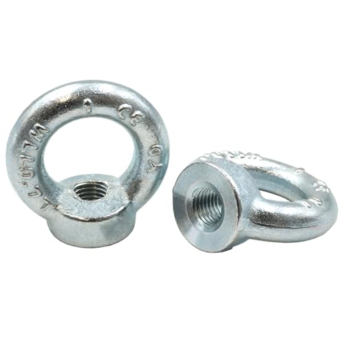 Ringmutter Edelstahl Verzinkter Stahl C15E - M10-25 Stück - Ähnl. DIN 582 - Kranöse Ösenmutter Augenmutter von Schrauben-Niro.de