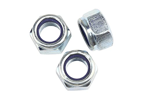 5 Stk Sicherungsmutter Feingewinde DIN 985 M10x1 - Stahl verzinkt - Festigkeit 8 von Schrauben.Expert