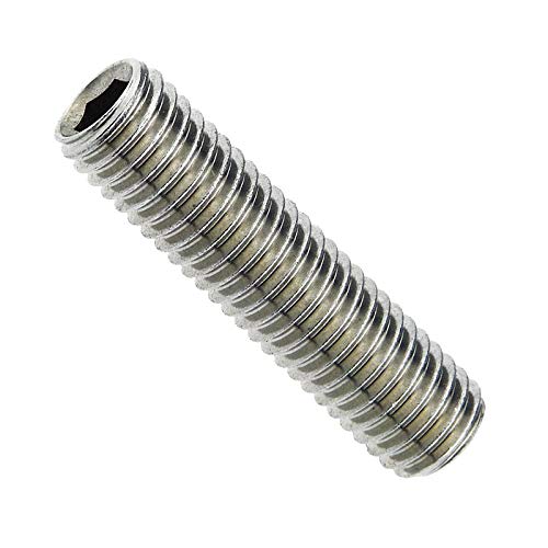 Gewindestift ISO 4026 Edelstahl A1 mit Kegelkuppe und Innen6kant M 16 x 80-10 Stück von SchraubenGigant