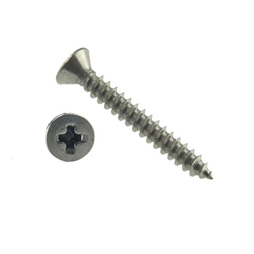Senk-Blechschrauben mit Spitze PH-Kreuzschlitz H ISO 7050 Form C Edelstahl A2 6,3 x 38-250 Stk Senk-Blechschrauben mit Spitze PH-Kreuzschlitz H ISO 7050 Form C Edelstahl A2 6,3 x 38-250 Stk von SchraubenGigant