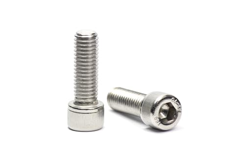 100 Stück Zylinderschrauben DIN 912 ISO 4762 galv. verzinkt 8.8 Maschinenschraube M6x8mm von Schraubenbox24