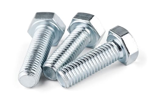 50 Stück Sechskantschrauben DIN 933 ISO 4017 galv. verzinkt 8.8 Maschinenschraube M4x30mm von Schraubenbox24