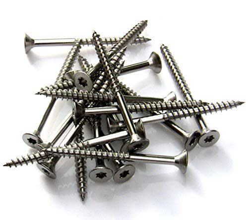 100 Stk. Spanplattenschrauben Edelstahl V2A Teilgewinde Torx 3x30->6x120 (4 x 50) von Schraubendealer