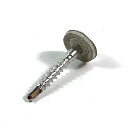 100 Stück Spenglerschrauben V2A mit Bohrspitze und EPDM Dichtscheibe (4,5 x 55) von Schraubendealer