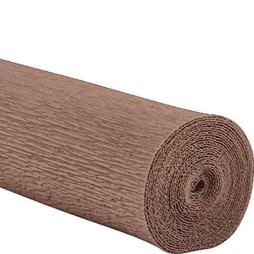 Schreiber Deko Floristenkrepp 50 cm x 250 cm lichtecht, Nicht ausblutend, Nougat 83 von Schreiber Deko