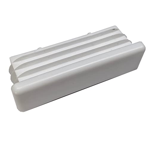 Lamellenstopfen für Rechteckrohre 70x20 mm [10 Stück] Weiß RAL9003 (Schutzkappen | Stopfen | Kappen | Möbelgleiter) von Schreiber Design
