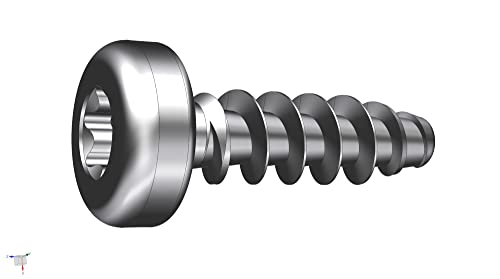 Schriever STS 4x18mm Edelstahl Thermoplast-Linsenzylinderkopfschraube KN1039, Anzahl:10 Stück von Schriever STS