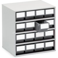 TRESTON Schubladenmagazin, 16 Schubladen, Tiefe 300 mm, anthrazitgrau von Treston
