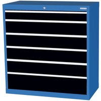 Bedrunka+Hirth Schubladenschrank Profi, Schubladen 1x100 + 4x150 + 1x200 mm, HxBxT 1.019 x 980 x 500 mm, lichtblau/anthrazitgrau Bedrunka+Hirth Schubladenschrank Profi, Schubladen 1x100 + 4x150 + 1x200 mm, HxBxT 1.019 x 980 x 500 mm, lichtblau/anthrazitgrau von Bedrunka+Hirth