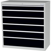 Bedrunka+Hirth Schubladenschrank Profi, Schubladen 1x100 + 4x150 + 1x200 mm, HxBxT 1.019 x 980 x 500 mm, lichtgrau/anthrazitgrau Bedrunka+Hirth Schubladenschrank Profi, Schubladen 1x100 + 4x150 + 1x200 mm, HxBxT 1.019 x 980 x 500 mm, lichtgrau/anthrazitgrau von Bedrunka+Hirth
