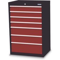 Bedrunka+Hirth Schubladenschrank Profi, Schubladen 4x100 + 2x150 + 1x200 mm, HxBxT 1.019 x 680 x 500 mm, anthrazitgrau/rubinrot Bedrunka+Hirth Schubladenschrank Profi, Schubladen 4x100 + 2x150 + 1x200 mm, HxBxT 1.019 x 680 x 500 mm, anthrazitgrau/rubinrot von Bedrunka+Hirth