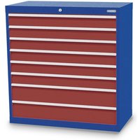 Bedrunka+Hirth Schubladenschrank Profi, Schubladen 6x100 + 2x150 mm, HxBxT 1.019 x 980 x 500 mm, enzianblau/rubinrot Bedrunka+Hirth Schubladenschrank Profi, Schubladen 6x100 + 2x150 mm, HxBxT 1.019 x 980 x 500 mm, enzianblau/rubinrot von Bedrunka+Hirth