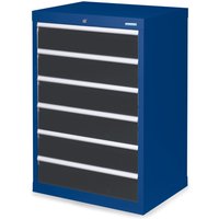 Bedrunka+Hirth Schubladenschrank Profi, Schubladen 6x150 mm, HxBxT 1.019 x 680 x 500 mm, enzianblau/anthrazitgrau Bedrunka+Hirth Schubladenschrank Profi, Schubladen 6x150 mm, HxBxT 1.019 x 680 x 500 mm, enzianblau/anthrazitgrau von Bedrunka+Hirth