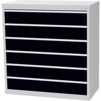 Bedrunka+Hirth Schubladenschrank Profi, Schubladen 6x150 mm, HxBxT 1.019 x 980 x 500 mm, anthrazitgrau/lichtgrau Bedrunka+Hirth Schubladenschrank Profi, Schubladen 6x150 mm, HxBxT 1.019 x 980 x 500 mm, anthrazitgrau/lichtgrau von Bedrunka+Hirth