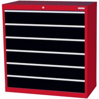 Bedrunka+Hirth Schubladenschrank Profi, Schubladen 6x150 mm, HxBxT 1.019 x 980 x 500 mm, verkehrsrot/anthrazitgrau Bedrunka+Hirth Schubladenschrank Profi, Schubladen 6x150 mm, HxBxT 1.019 x 980 x 500 mm, verkehrsrot/anthrazitgrau von Bedrunka+Hirth